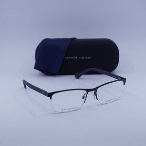 Tommy Hilfiger TH1528 0PJP 00 Rectangle Eyeglasses – Blue 56mm